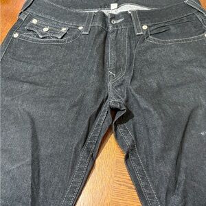 True Religion Dark Wash Straight Leg Jeans